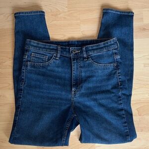 H&M Jeggings Skinny Ultra high waist Dark Blue Jeans S